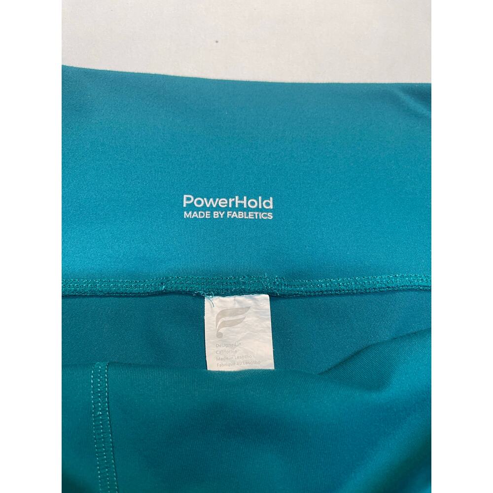Fabletics Dark Teal Capri Leggings - Size Large - Picture 4 of 9